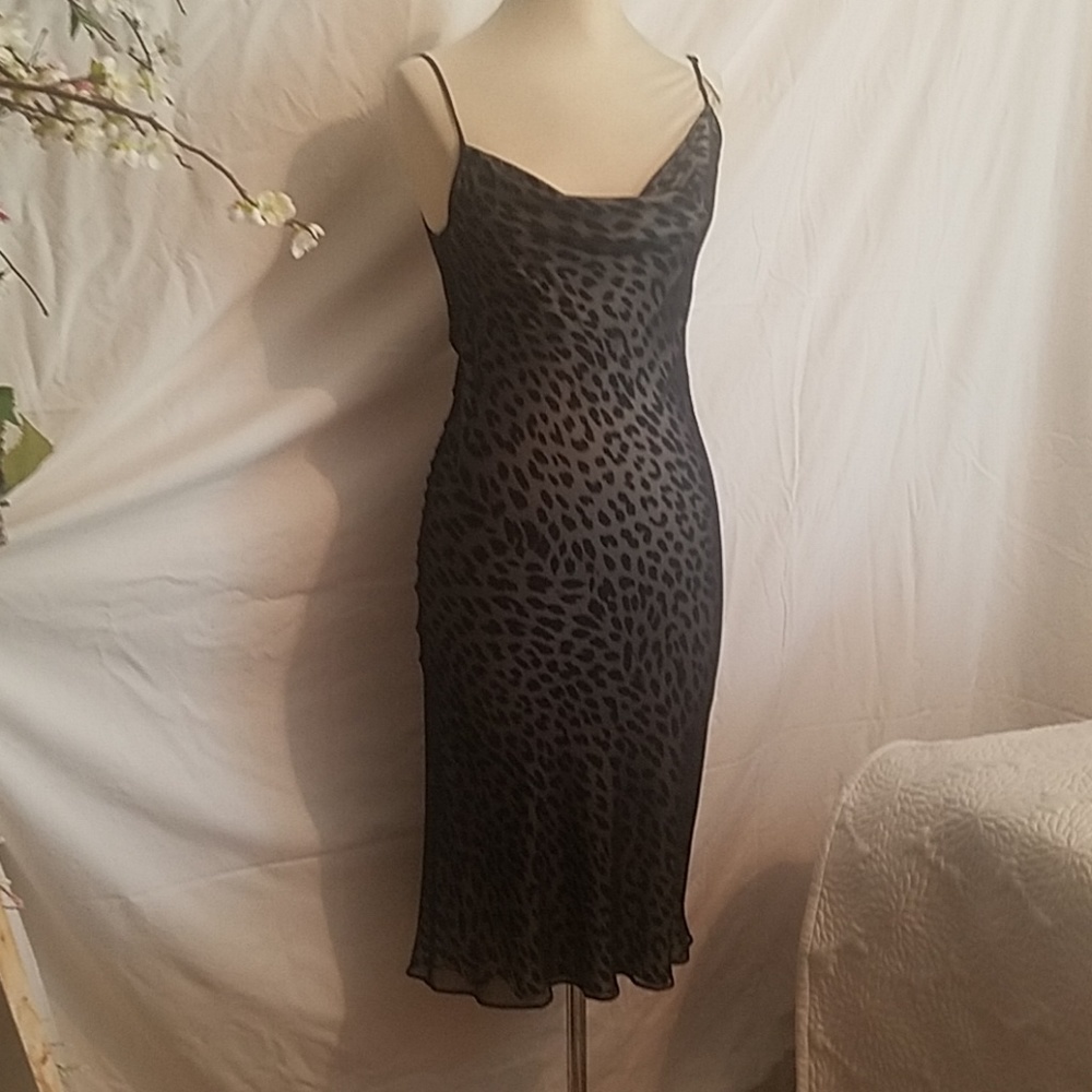 Bebe Leopard Print Dress S